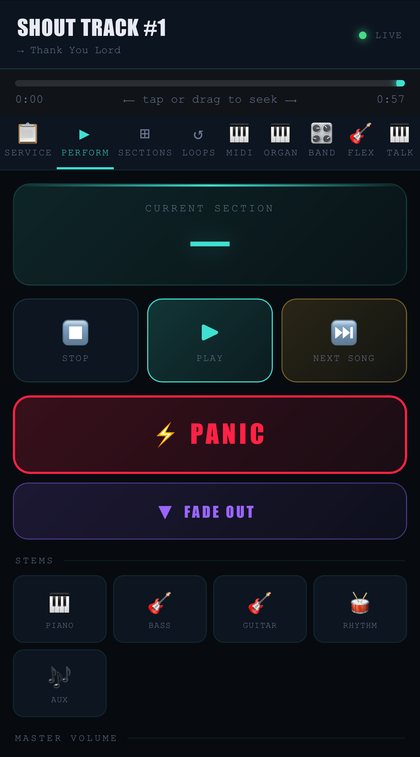 Phone remote perform screen
